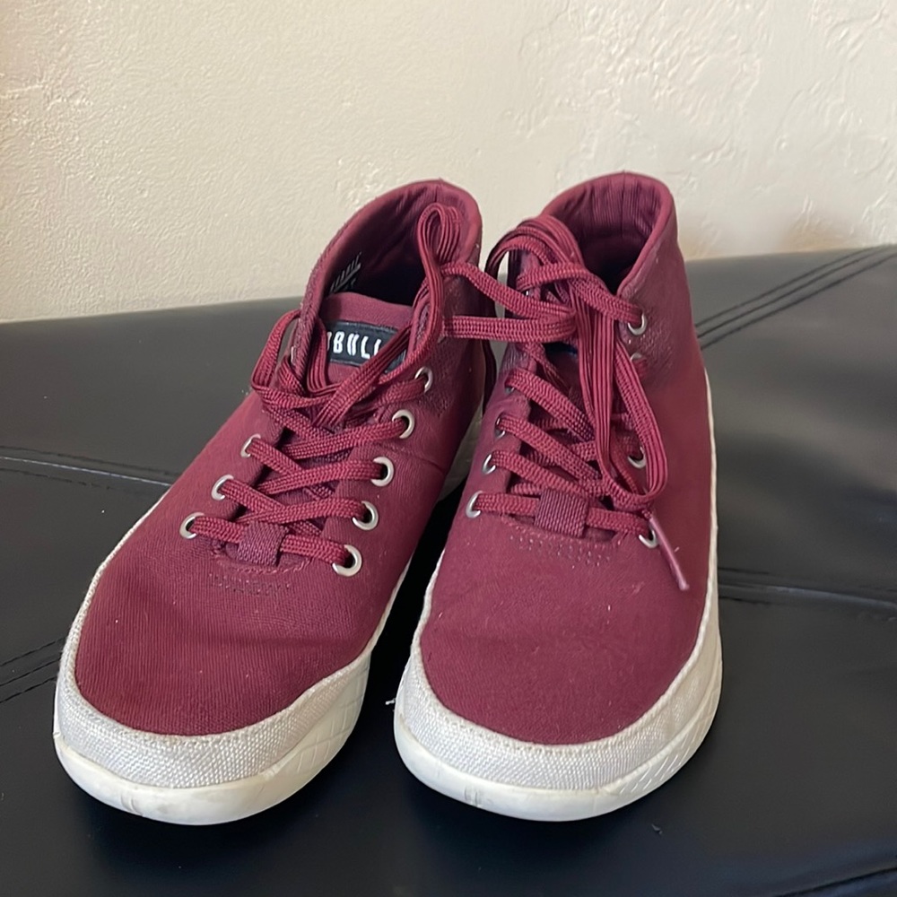 Pair of women’s NOBULL maroon high-tops size 7.5.  Worn once.  Cute!